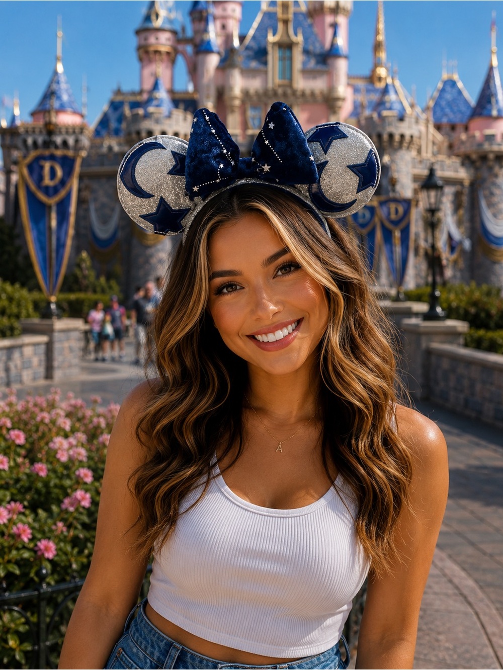 Shanghai Disney Parks Sorcerer Constellation Star & Moon Minnie Ear Headband
